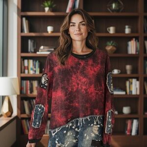 ❤️‍🔥 Stylish Red & Black Unisex Tunic ❤️‍🔥